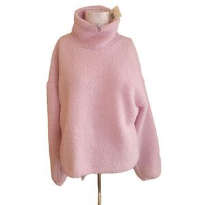NEW Levi's size XS Sweater Women sherpa soft pullover turtleneck faux fur NWT